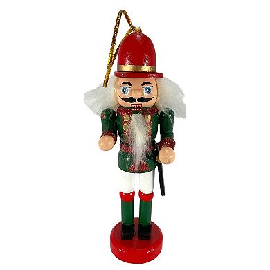 Soldier Drummer and Swordsman Christmas Wood Nutcracker Ornaments 3 Piece Set