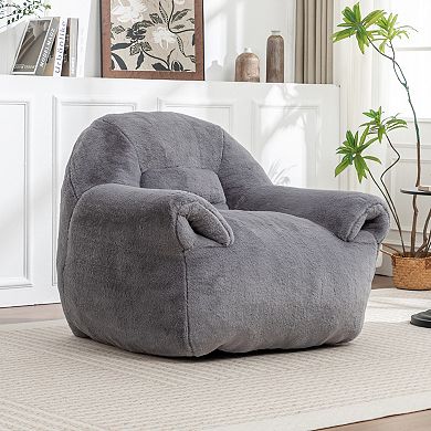 Comfy Bean Bag Sofa Chair with Back Support for Adults and Kids