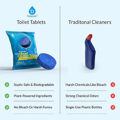 Automatic Toilet Bowl Cleaner Tablets Blue Gel Toilet Tank Cleaners