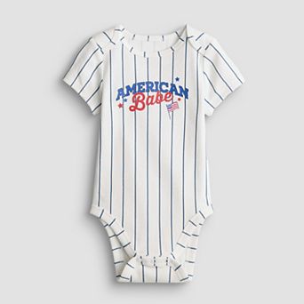 Baby Boy Jumping Beans® Short Sleeve Lapped Shoulder Bodysuit