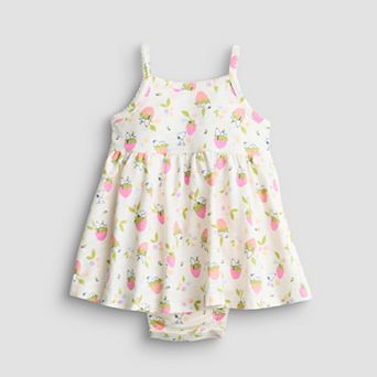 Baby Girl Jumping Beans® Snoopy & Strawberries Bodysuit Dress
