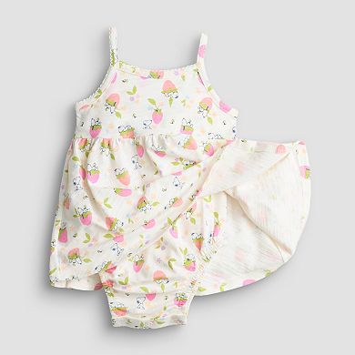Baby Girl Jumping Beans® Snoopy & Strawberries Bodysuit Dress