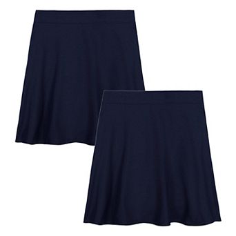 Girls 6-16 Approved Schoolwear 2-Pack Twill Skater Skorts