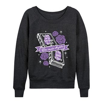 Women's One More Chapter Book & Roses French Terry Long Sleeve Tee