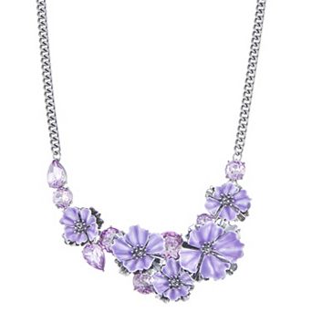 Simply Vera Vera Wang Silver-Tone 17-Inch Flower Necklace