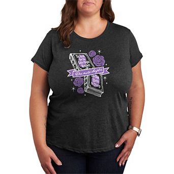 Plus Size One More Chapter Book & Roses Graphic Tee