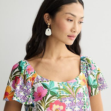 Women's Robbie Bee Off-Shoulder Tiered A-Line Dress