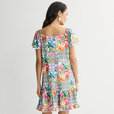 Women's Robbie Bee Off-Shoulder Tiered A-Line Dress