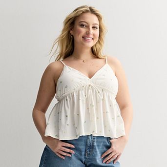 Juniors' Plus Size SO® Molded Cup Camisole