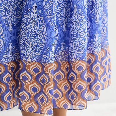 Plus Size Robbie Bee Sleeveless V-Neck Tiered Dress