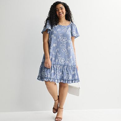 Plus Size Robbie Bee Off-Shoulder Dress