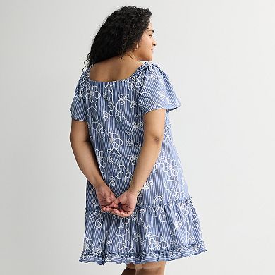 Plus Size Robbie Bee Off-Shoulder Dress