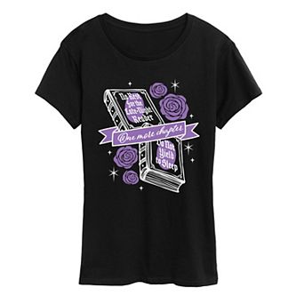 Women's One More Chapter Book & Roses Graphic Tee