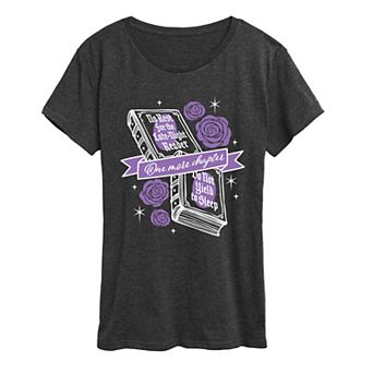 Women's One More Chapter Book & Roses Graphic Tee