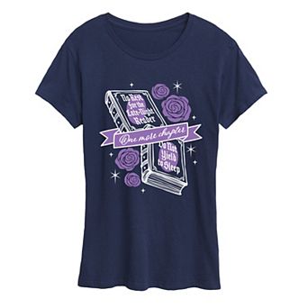 Women's One More Chapter Book & Roses Graphic Tee