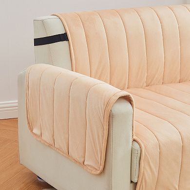 Ultra-Soft Velvet Stitched Furniture Cover