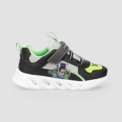 Minecraft Light Up Boys Athletic Sneakers