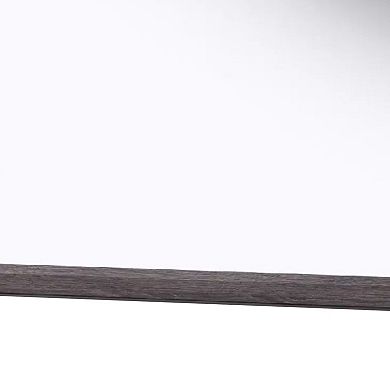 Dresser Mirror, Foil Gray Solid Wood, 35x39 Broad Frame Design