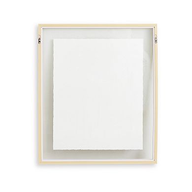 Foryn 4 Piece Wall Art Set, 23x27, Spring Trees Print w Brown Frame