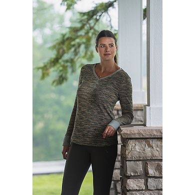 Women's Legendary Whitetails Space Dye Knit Fashion Henley