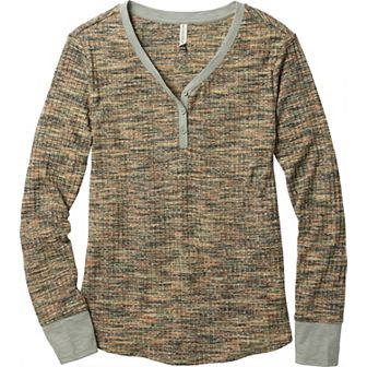 Women's Legendary Whitetails Space Dye Knit Fashion Henley