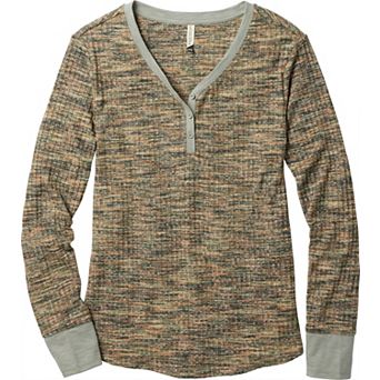 Women's Legendary Whitetails Space Dye Knit Fashion Henley