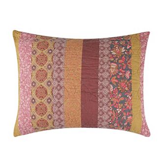 Marigold Sunset 100% Cotton Machine Quilted Sham