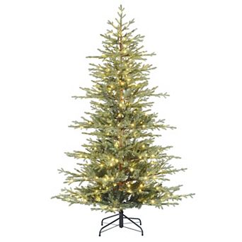 7 Foot Pre-Lit Alberta Alpine Fir Christmas Tree with 400 Warm White LED Lights