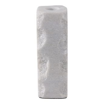 Marble Stone Candle Holder Cylindrical Taper Sleek Sculptural Design