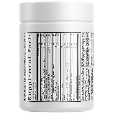 Codeage Teen Athlete Multivitamin+, Creatine, UC-II Collagen, Iron, Taurine, 60 ct