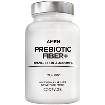 Amen Prebiotic Fiber+, Organic Acacia Fiber & Chicory Inulin, 60 ct