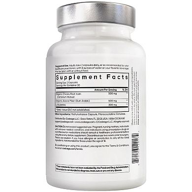 Amen Prebiotic Fiber+, Organic Acacia Fiber & Chicory Inulin, 60 ct