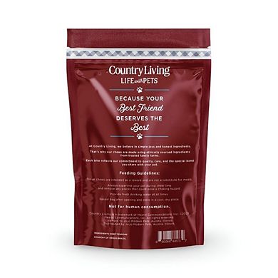 Country Living 4”-7” Beef Backstrap Tendon Dog Chews 5 Count Bag All-Natural