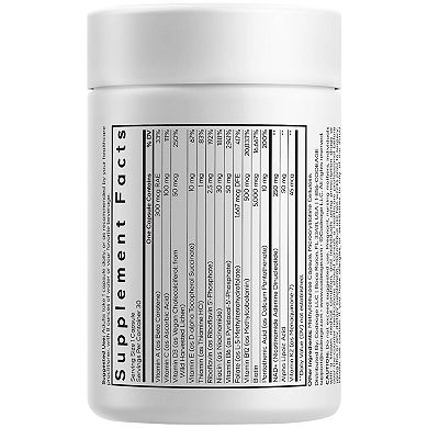 Codeage Multivitamin NAD+, D3, K2, Methylated B12, P5P, ALA, Folate, Biotin, 30 ct