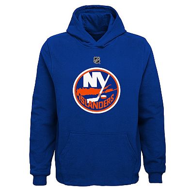 Youth Royal New York Islanders Primary Logo Pullover Hoodie
