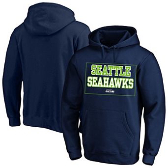 Men's Fanatics College Navy Seattle Seahawks Big & Tall Fleece Hoodie