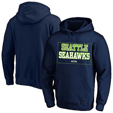 Men's Fanatics College Navy Seattle Seahawks Big & Tall Fleece Hoodie
