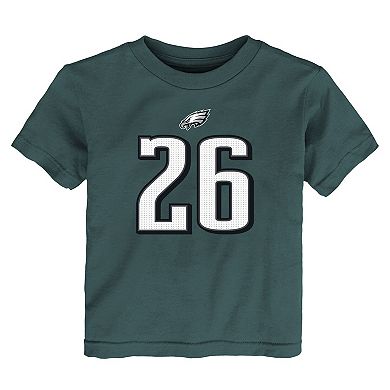 Toddler Nike Saquon Barkley Midnight Green Philadelphia Eagles Player Name & Number T-Shirt