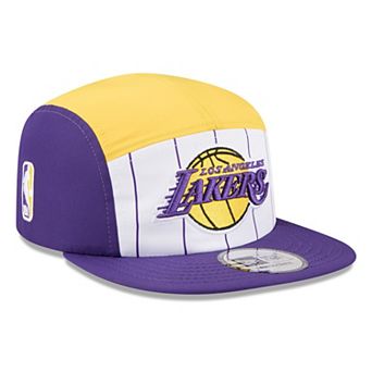 Men's New Era White/Purple Los Angeles Lakers 2025 NBA Tip Off Camper Adjustable Hat
