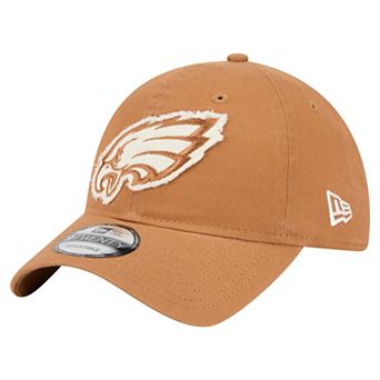 Men's New Era Brown Philadelphia Eagles Stamp 9TWENTY Adjustable Hat