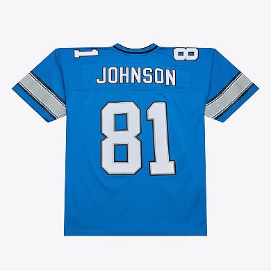 Men's Mitchell & Ness Calvin Johnson Blue Detroit Lions 2007 Legacy Replica Jersey