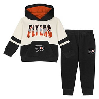 Toddler Outerstuff Black Philadelphia Flyers Chants and Cheers Fleece Hoodie and Pants Set