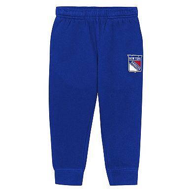 Toddler Outerstuff Blue New York Rangers Chants and Cheers Fleece Hoodie and Pants Set
