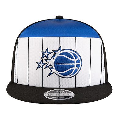 Youth New Era White/Black Orlando Magic 2025 NBA Tip Off Split Panel 9FIFTY Snapback Hat