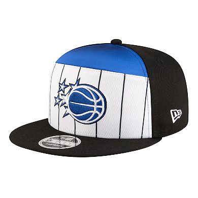 Youth New Era White/Black Orlando Magic 2025 NBA Tip Off Split Panel 9FIFTY Snapback Hat