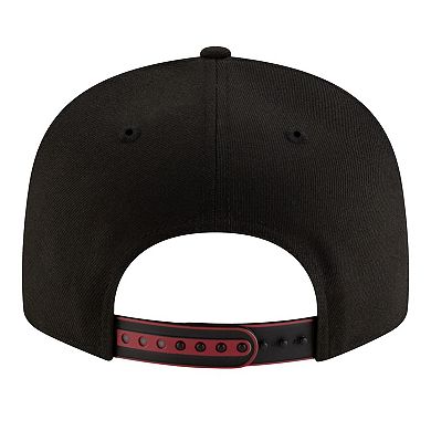 Youth New Era White/Black Miami Heat 2025 NBA Tip Off Split Panel 9FIFTY Snapback Hat