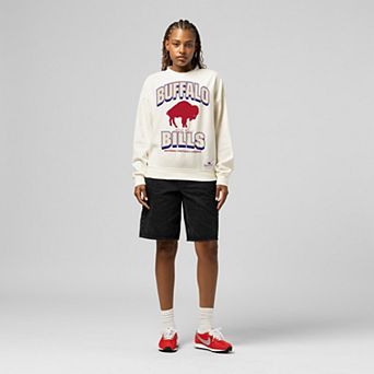 Women's Mitchell & Ness Cream Buffalo Bills Tonal Arch Sweatshirt