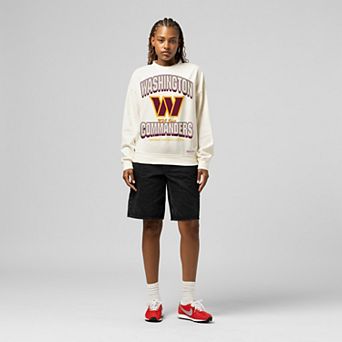 Women's Mitchell & Ness Cream Washington Commanders Tonal Arch Sweatshirt