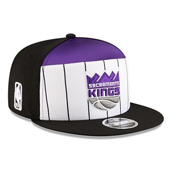 Men's New Era White/Black Sacramento Kings 2025 NBA Tip Off Split Panel 9FIFTY Snapback Hat