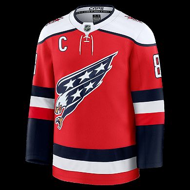 Men's Fanatics Alexander Ovechkin Red Washington Capitals Alternate Premium Player Jersey